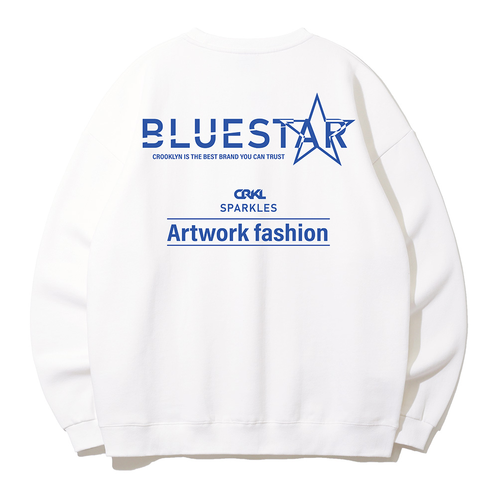 블루스타 오버핏 맨투맨 티셔츠 MRL998 (4color)
