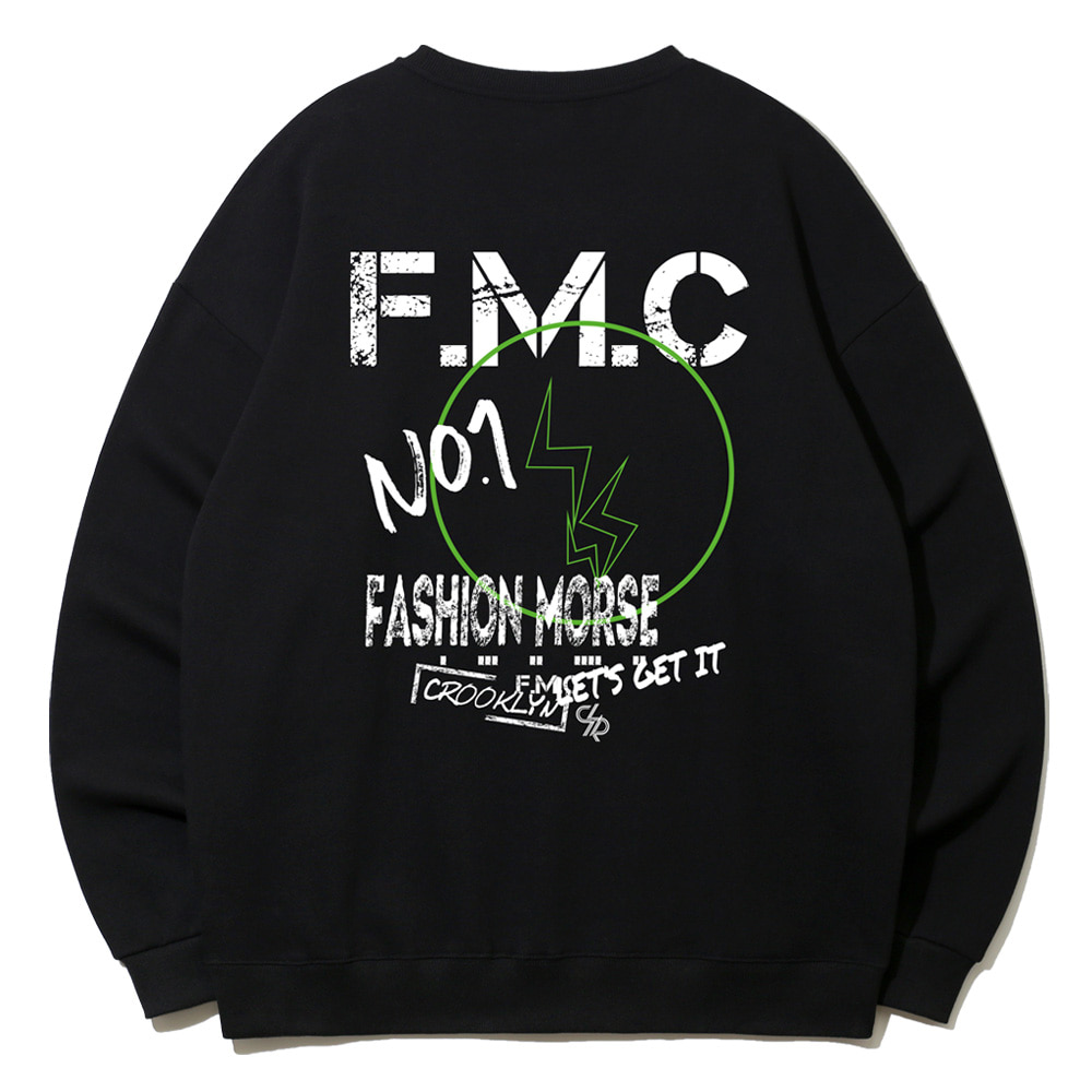 스트릿 빈티지 FMC 오버핏 맨투맨 티셔츠 MRL922