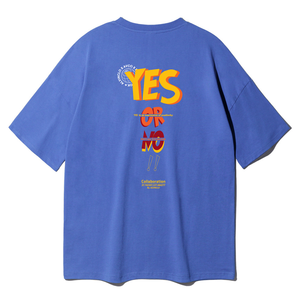 YES or NO 오버핏 반팔티 AST4724 (3color)
