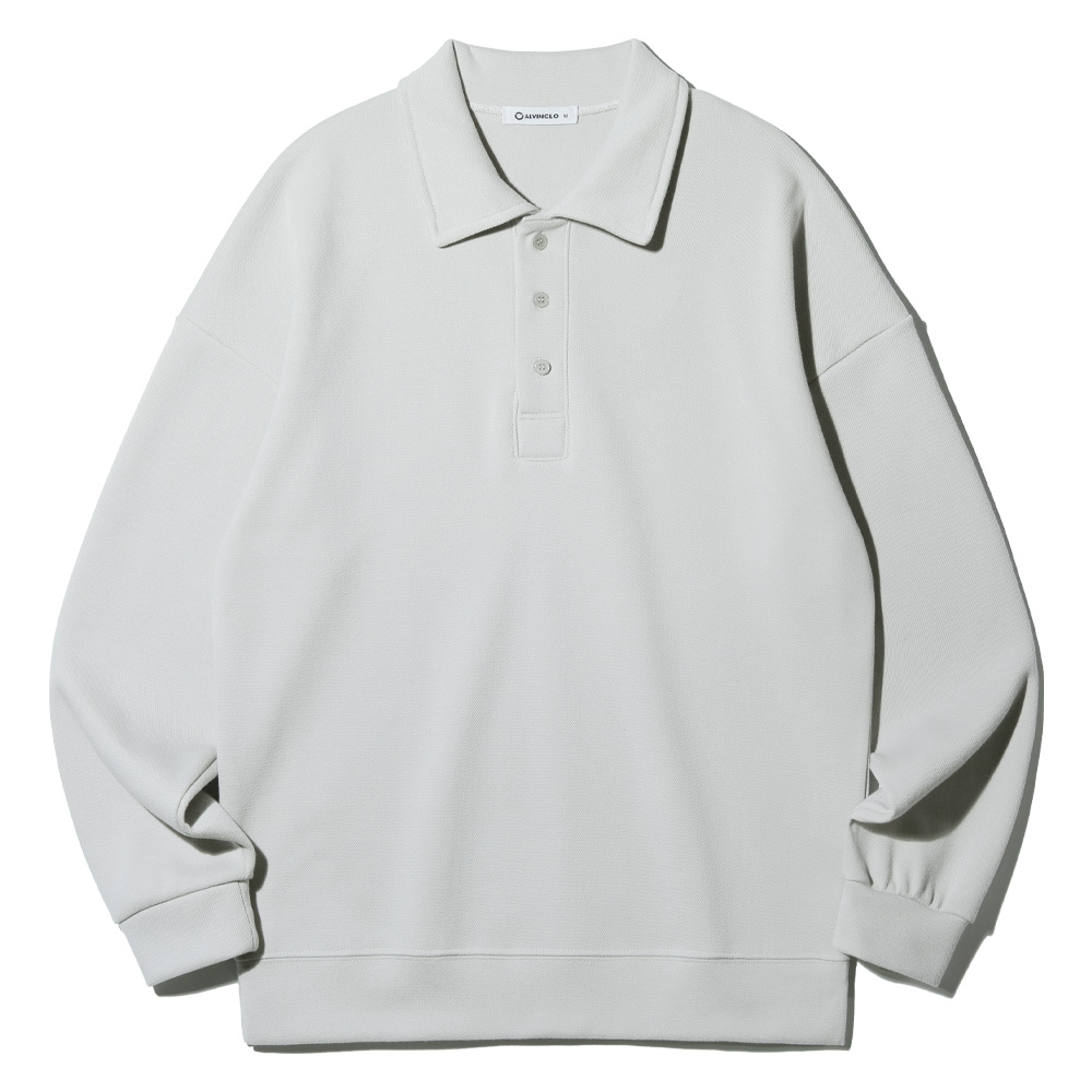 무지 루즈핏 카라넥 맨투맨 셔츠 MAR908 (7color)
