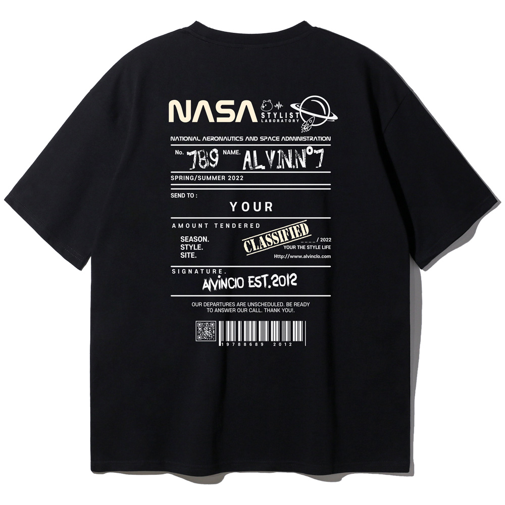 NASA CLASSIFIED 오버핏 반팔티 AST3769 (2 COLOR)