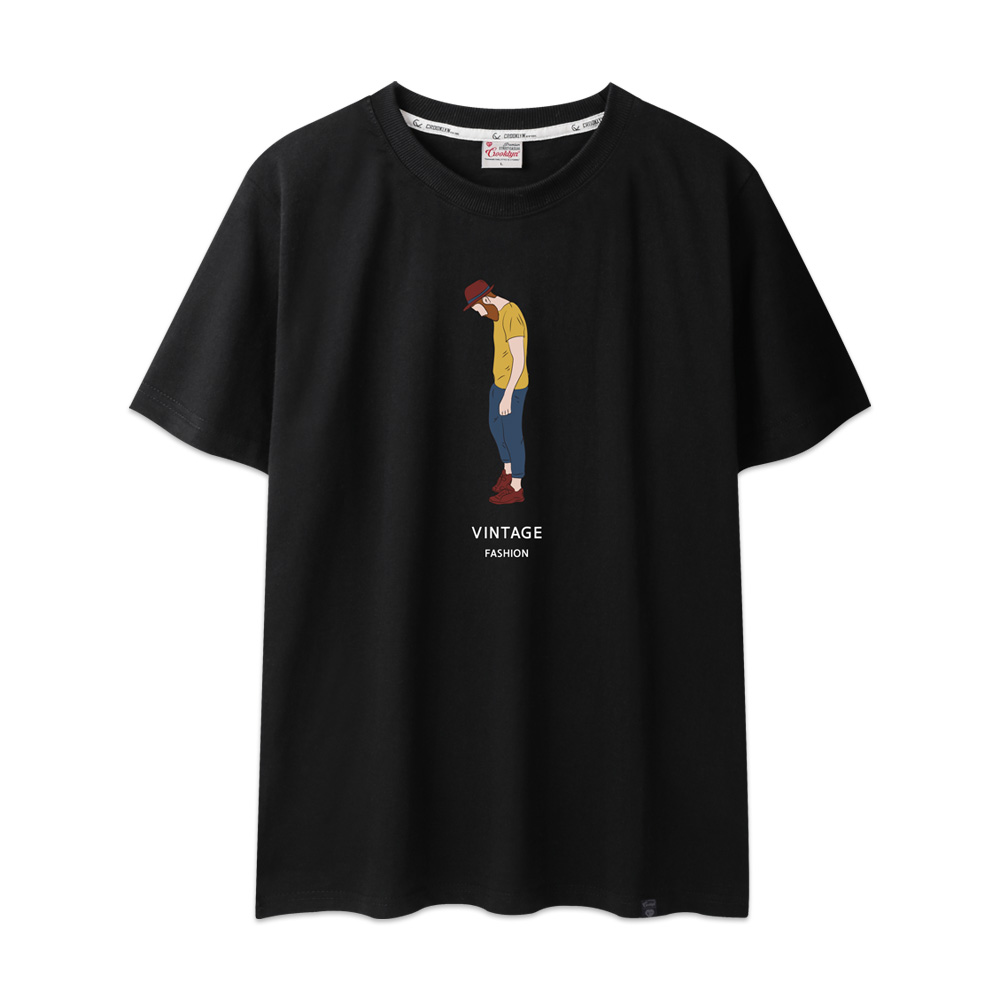 남녀공용 패션 프린트 반팔 티셔츠 TRS108 (3COLOR)